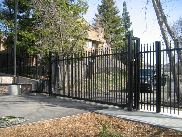 Wrought Iron Driveway Gate - Long Beach