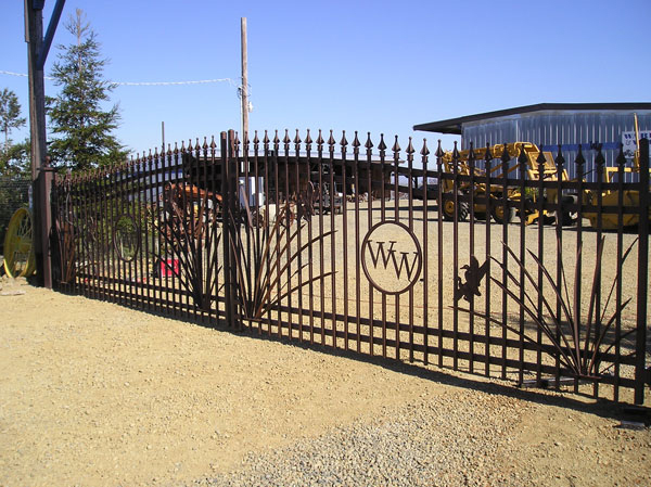 Custom Ornamental Iron Driveway Gate - Long Beach