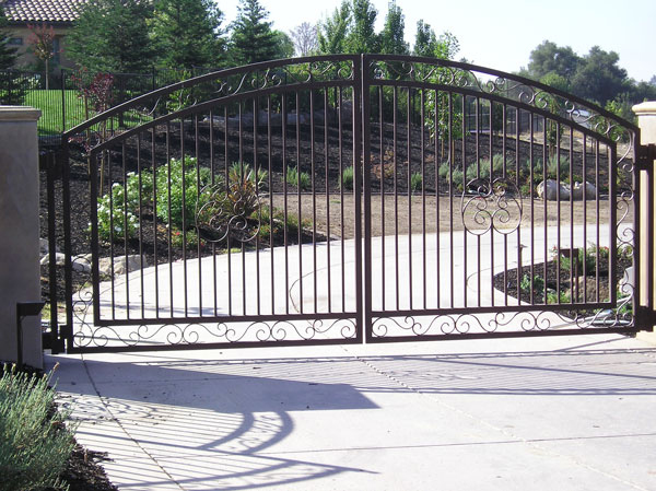 Wrought Iron Driveway Gates - Long Beach, CA