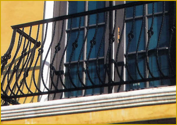 Ornamental Wrought Iron Balcony - Long Beach, CA
