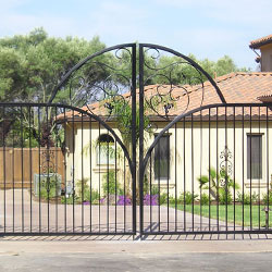 Wrought Iron Driveway Gates Long Beach