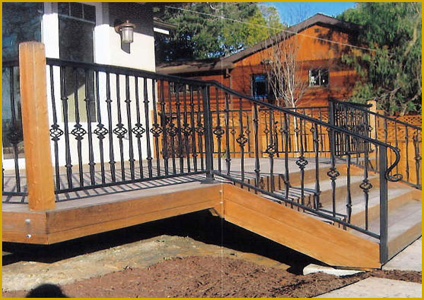  Iron Staircase Railing - Long Beach, CA