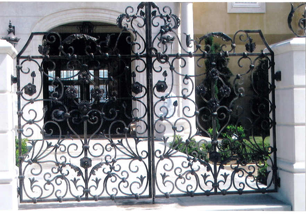 Wrought Iron Entry Gate - Long Beach, CA